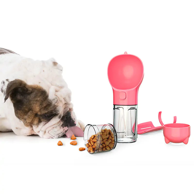 Portable Pet Feeder & Water Bottle Combo