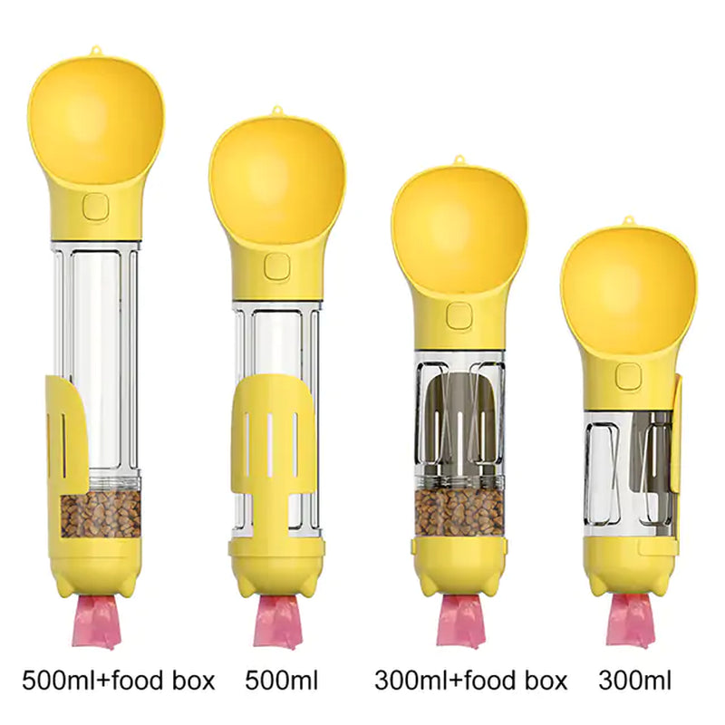 Portable Pet Feeder & Water Bottle Combo