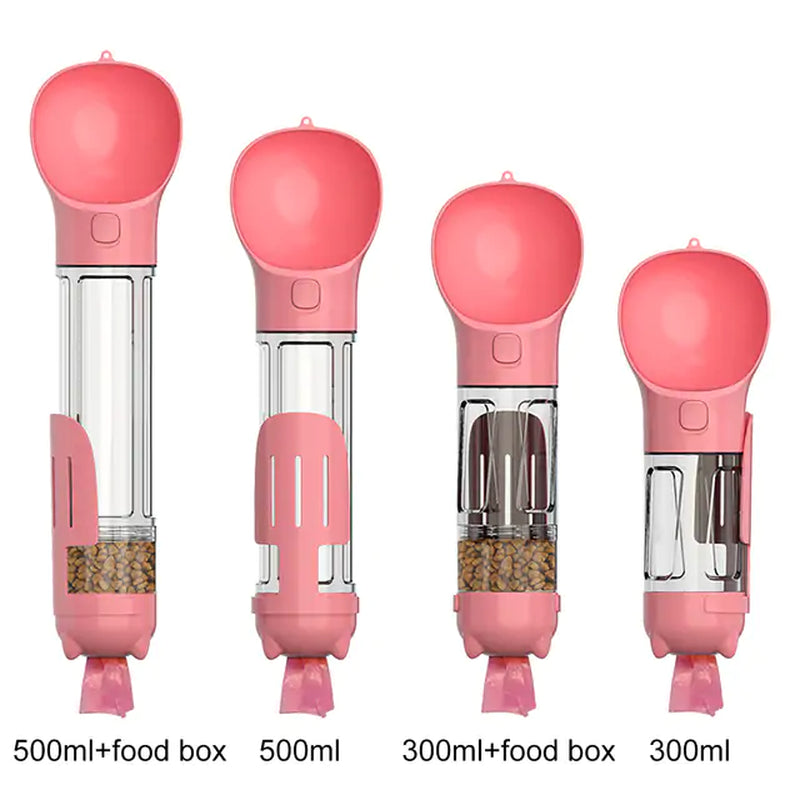 Portable Pet Feeder & Water Bottle Combo