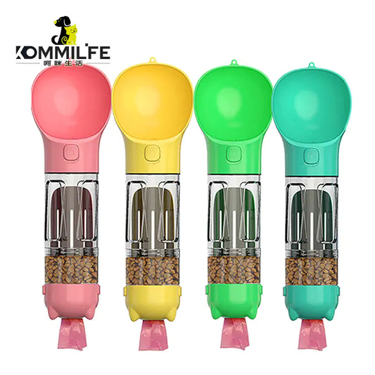 Portable Pet Feeder & Water Bottle Combo